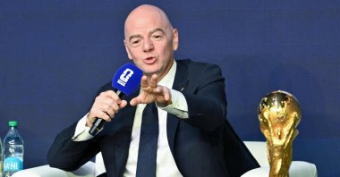 FIFA President Gianni Infantino speaks during the FIFA World Cup 2026 official match schedule announcement, Washington, U.S., Dec. 6, 2025. (AFP Photo)
