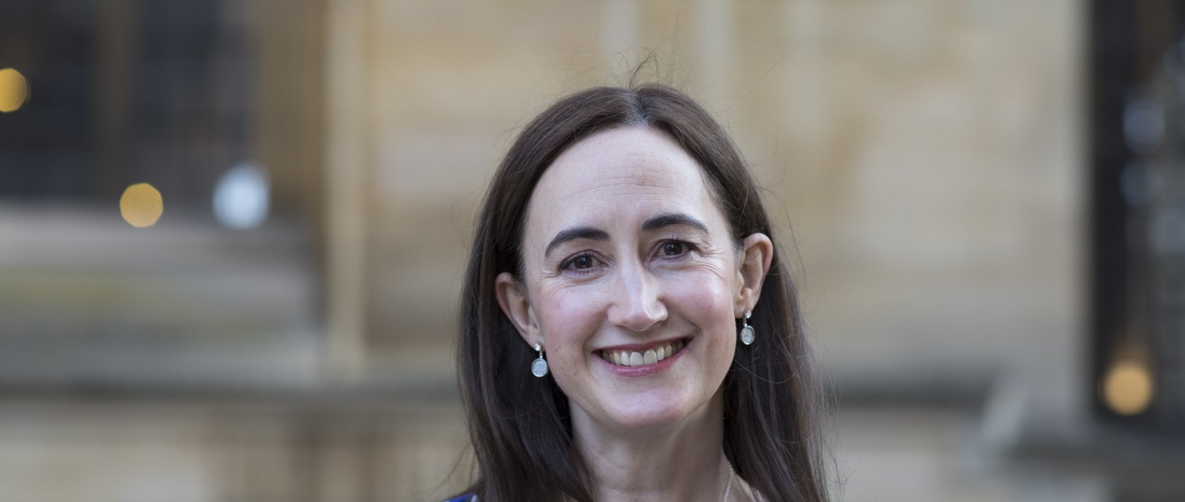 Sophie Kinsella, international best-selling chick-lit author, at the FT Weekend Oxford Literary Festival in Oxford, U.K., March 21, 2018. (Getty Images Photo)