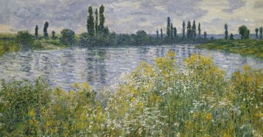 An artwork titled &quot;Banks of the Seine&quot; by Claude Monet. (Shutterstock Photo)