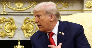 U.S. President Donald Trump speaks during a meeting at the White House, Washington, U.S., Sept. 25, 2025. (Reuters Photo)