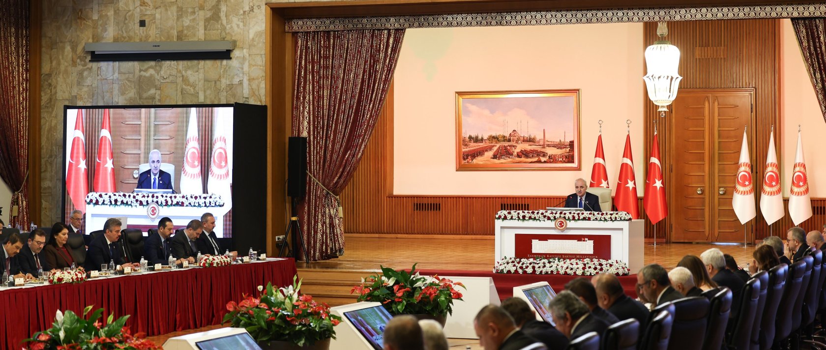 A view of the meeting of the parliamentary committee on the terror-free Türkiye initiative, Ankara, Türkiye, Dec. 4, 2025. (AA Photo)
