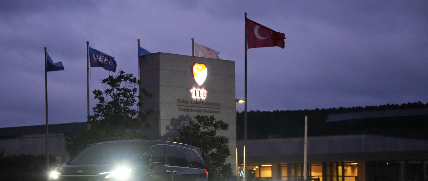 Beşktaş President Serdal Adalı leaves the Turkish Football Federation (TFF) headquarters, Istanbul, Türkiye, Dec. 9, 2025. (IHA Photo)