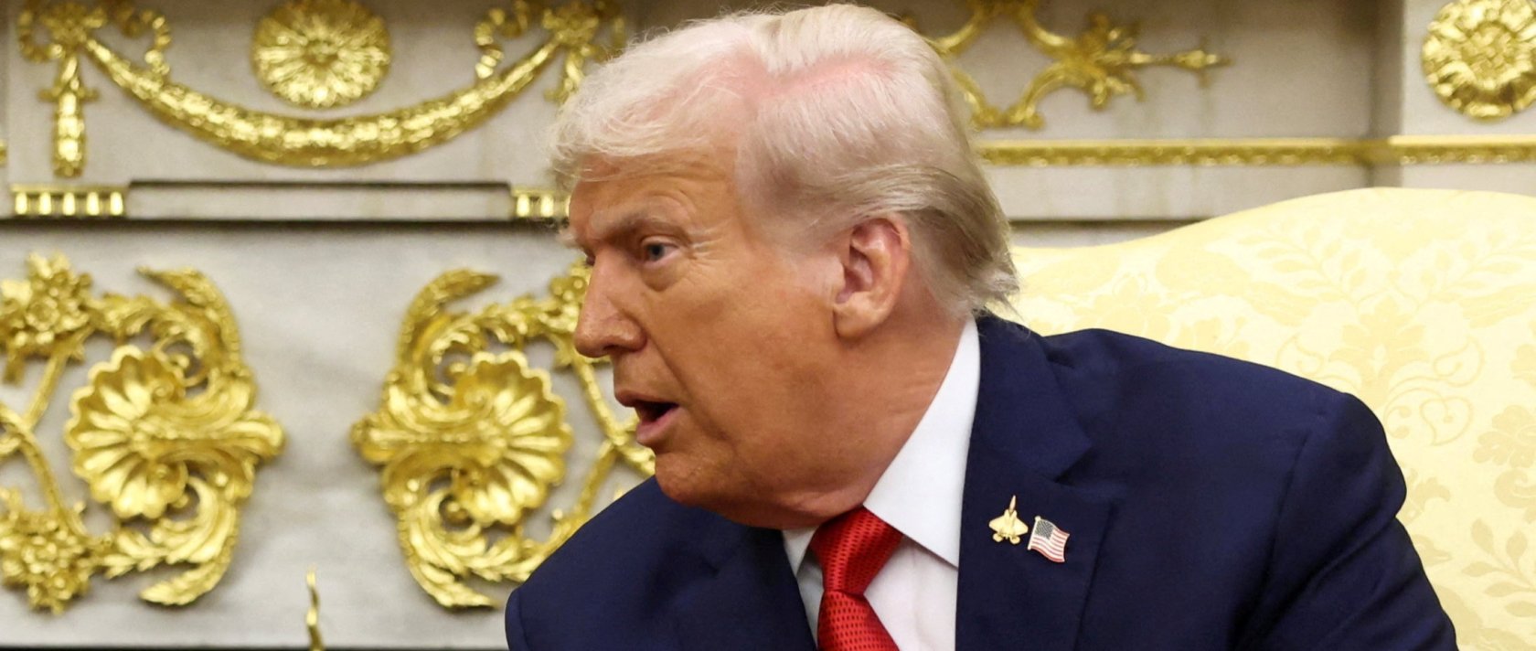 U.S. President Donald Trump speaks during a meeting at the White House, Washington, U.S., Sept. 25, 2025. (Reuters Photo)