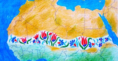 "Ankara’s deep ties with Rabat allow it to project power and logistics capabilities from the Mediterranean deep into the Atlantic coast." (Illustration by Erhan Yalvaç)