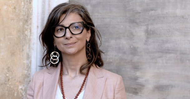 U.N. Special Rapporteur on the Occupied Palestinian Territories Francesca Albanese poses for a photo in Rome, Italy, July 29, 2025. (Getty Images)