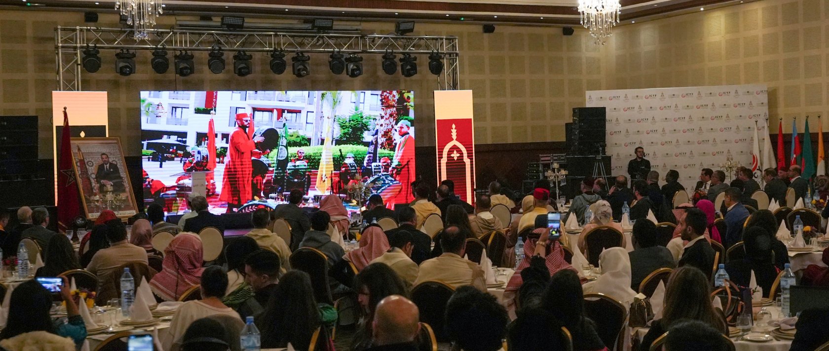 Young participants from across the Islamic world attend the Marrakech 2025 youth program focused on democracy and peace, Marrakech, Morocco, Dec. 13, 2025. (Courtesy of ICYF)