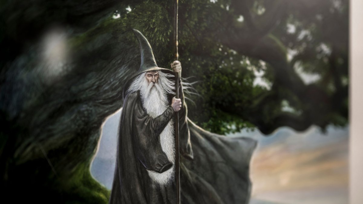 A drawing by illustrator John Howe at the new La Tour du Fantastique (The Tower of the Fantastic) museum, Neuchatel, Switzerland, Dec. 9, 2025. (AFP Photo)