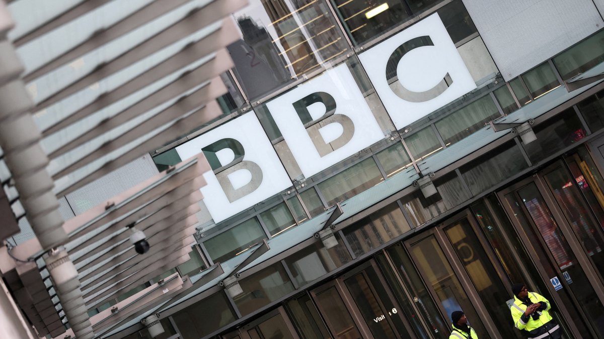 The BBC Broadcasting House is seen as Donald Trump said he would likely sue the BBC for as much as $10 billion for wrongly editing a video of a speech he gave, London, U.K., Nov. 16, 2025. (Reuters Photo)