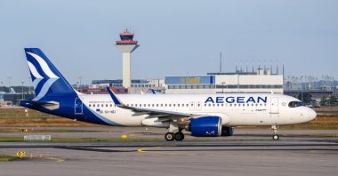 An Aegean Airlines Airbus A320neo airplane, Frankfurt, Germany, Aug. 6, 2024. (Shutterstock Photo)