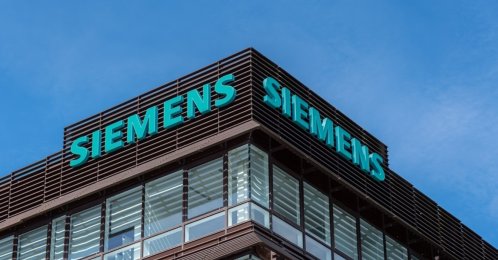 The Facade of a Siemens building in Vélizy-Villacoublay commune, northern France, April 17, 2025. (Shutterstock Photo)