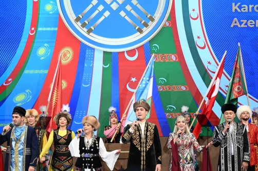 An event titled “Introduction Program of the AK Party’s Turkic World Vision Document” was held in the AK Party Congress Center, Ankara, Türkiye, Dec. 15, 2025. (AA Photo)