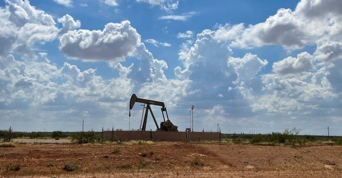 A pumpjack, used to help lift oil from a well, in the Permian basin near Midland, Texas, U.S., Oct. 8, 2025. (Reuters Photo)