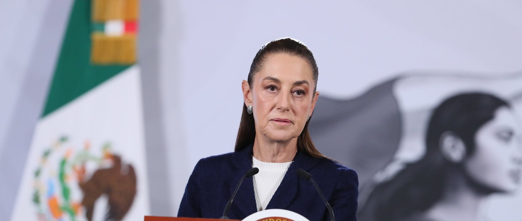  Mexican President Claudia Sheinbaum speaks during a press conference at the National Palace in Mexico City, Mexico, Dec. 15, 2025. (EPA Photo)
