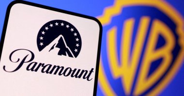 The Paramount and Warner Bros. logos are seen in this illustration, Dec. 8, 2025. (Reuters Photo)