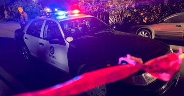Police block traffic near the home of Hollywood director Rob Reiner, where he and his wife were found dead, in Los Angeles, California, U.S., Dec. 14, 2025. (Reuters Photo)