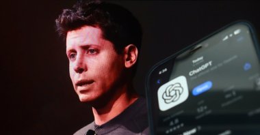 OpenAI CEO Sam Altman with ChatGPT logo is seen in this illustration, New York, U.S., March 28, 2025. (Shutterstock Photo)
