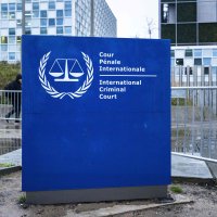 The outside of the International Criminal Court (ICC) in the Hague, the Netherlands, Nov. 28, 2025. (AFP Photo)