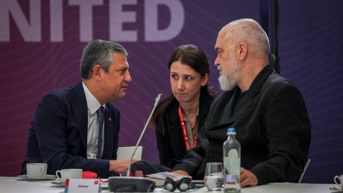 Republican People’s Party (CHP) leader Özgür Özel attends the Party of European Socialists leaders’ meeting, Brussels, Belgium, Dec.18, 2025. (DHA Photo)