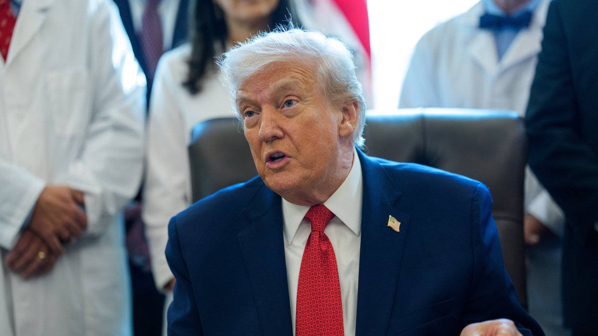 U.S. President Donald Trump gives remarks during an event in the Oval Office of the White House, Washington, D.C., U.S., Dec. 18, 2025. (EPA Photo)