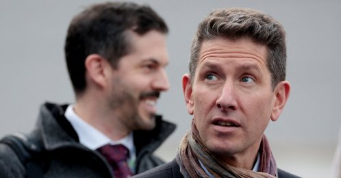 British Political Director at the Foreign, Commonwealth and Development Office (FCDO), Christian Turner, looks on as he leaves on the second day of the G-7 foreign ministers' meeting in Fiuggi, Italy, Nov. 26, 2024. (Reuters Photo)