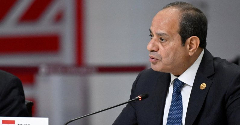 Egyptian President Abdel-Fattah el-Sissi attends a summit in Kazan, Russia, Oct. 23, 2024. (Reuters File Photo)