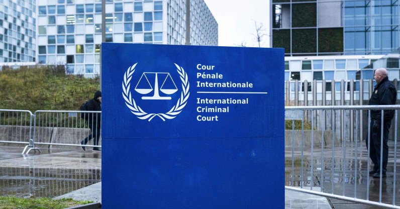 The outside of the International Criminal Court (ICC) in the Hague, the Netherlands, Nov. 28, 2025. (AFP Photo)