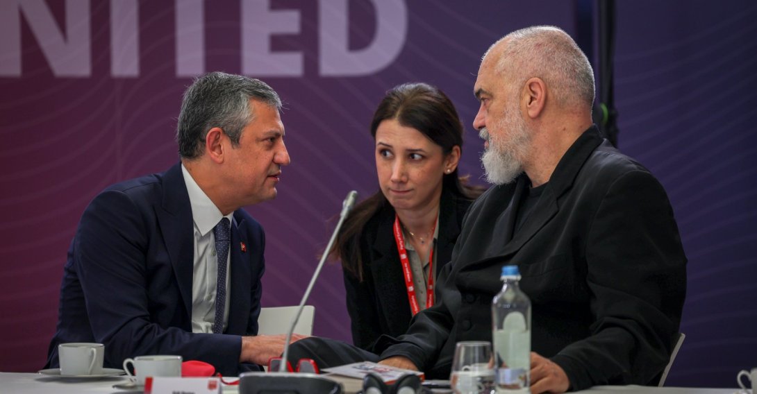 Republican People’s Party (CHP) leader Özgür Özel attends the Party of European Socialists leaders’ meeting, Brussels, Belgium, Dec.18, 2025. (DHA Photo)
