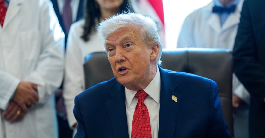 U.S. President Donald Trump gives remarks during an event in the Oval Office of the White House, Washington, D.C., U.S., Dec. 18, 2025. (EPA Photo)