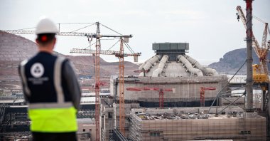 The construction site of the Akkuyu nuclear power plant, Mersin, southern Türkiye, Dec. 5, 2025. (AA Photo)
