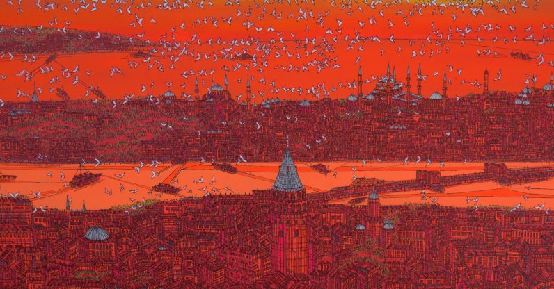 An artwork by Devrim Erbil titled "Istanbul K K."