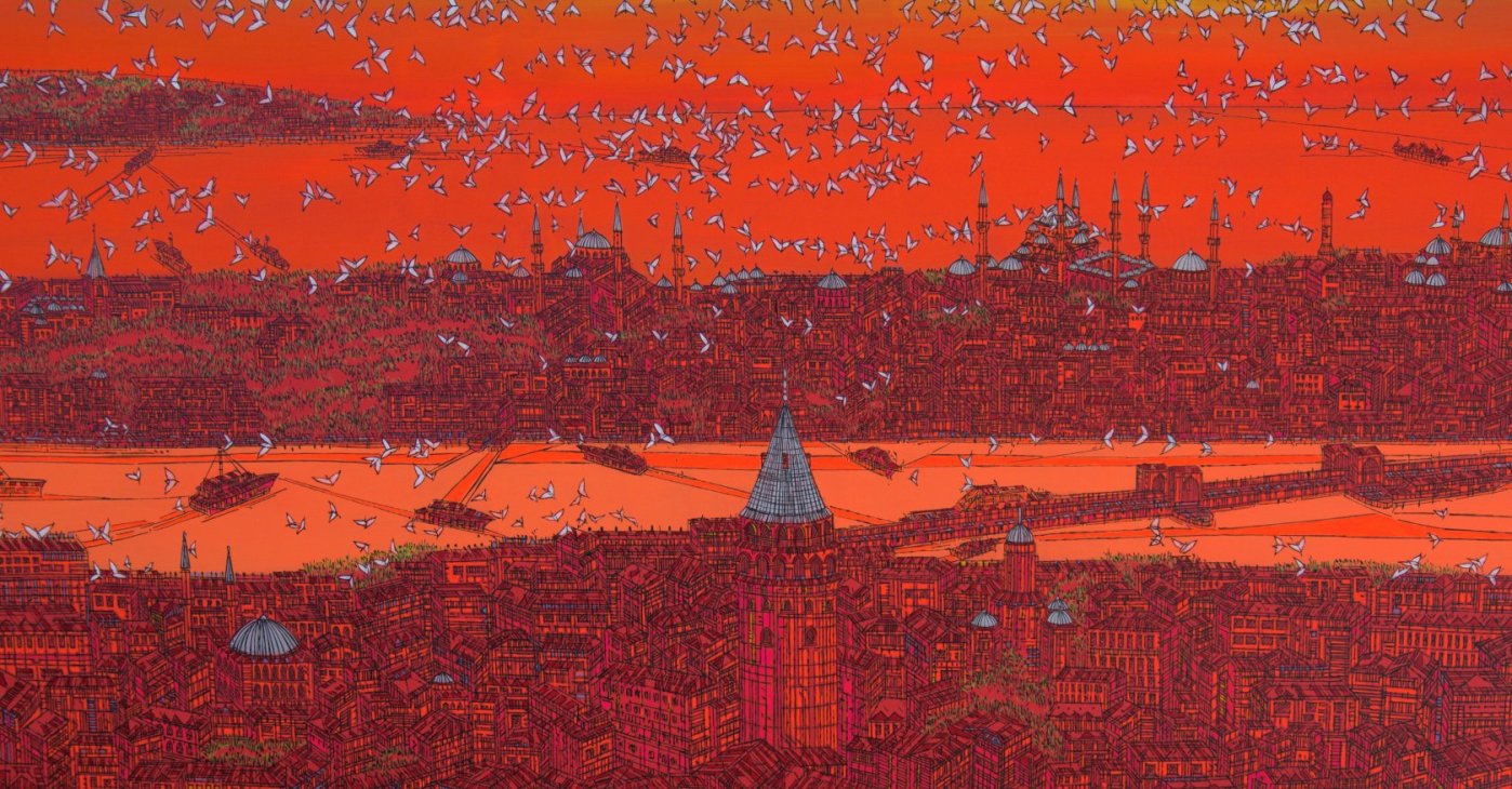 An artwork by Devrim Erbil titled "Istanbul K K."