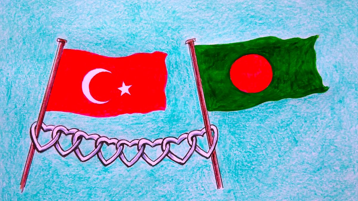 "Bangladesh and Türkiye share Islam as part of their public life, and that shapes how people in both countries read each other’s history and politics. The idea of belonging to a wider ummah carries emotional weight." (Illustration by Erhan Yalvaç)