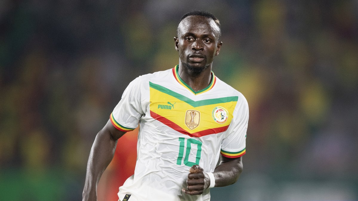 Senegal's Sadio Mane in action during the Africa Cup of Nations group stage match against Guinea, Yamoussoukro, Ivory Coast, Jan. 23, 2024. (Getty Images Photo)
