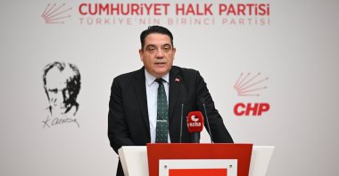 CHP Deputy Chair Yankı Bağcıoğlu speaks at a news conference, Ankara, Türkiye, Dec. 22, 2025. (AA Photo)