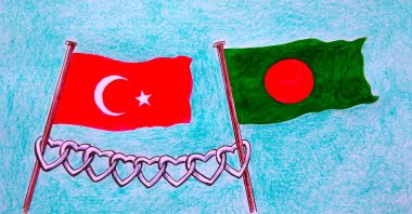 "Bangladesh and Türkiye share Islam as part of their public life, and that shapes how people in both countries read each other’s history and politics. The idea of belonging to a wider ummah carries emotional weight." (Illustration by Erhan Yalvaç)