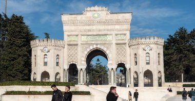 The main entrance gate of Istanbul University in Beyazıt Square, Istanbul, Türkiye, Jan. 9, 2025. (Shutterstock Photo)