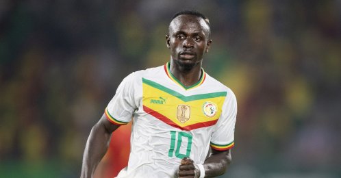 Senegal's Sadio Mane in action during the Africa Cup of Nations group stage match against Guinea, Yamoussoukro, Ivory Coast, Jan. 23, 2024. (Getty Images Photo)