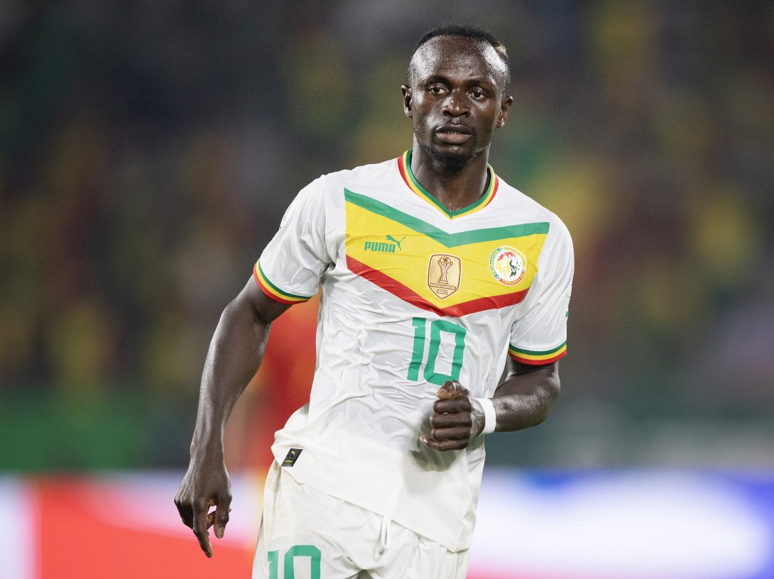 Senegal's Sadio Mane in action during the Africa Cup of Nations group stage match against Guinea, Yamoussoukro, Ivory Coast, Jan. 23, 2024. (Getty Images Photo)