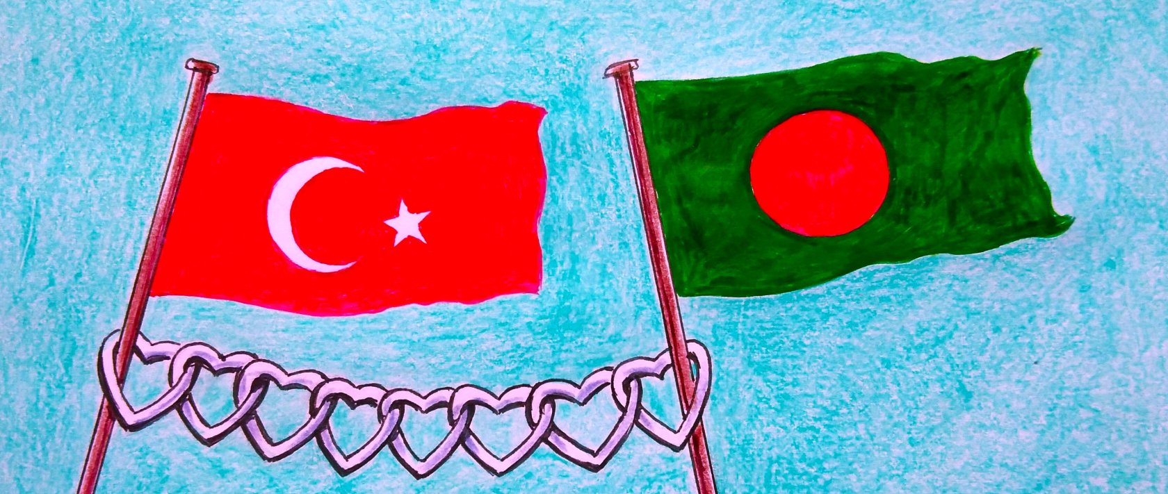 "Bangladesh and Türkiye share Islam as part of their public life, and that shapes how people in both countries read each other’s history and politics. The idea of belonging to a wider ummah carries emotional weight." (Illustration by Erhan Yalvaç)