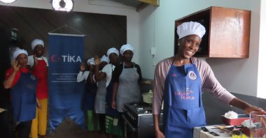 Women participate in a TIKA-supported empowerment project aimed at economic reintegration, Maputo, Mozambique, Dec. 23, 2025. (AA Photo)