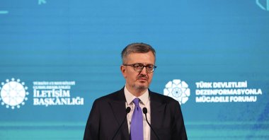 Presidential Communications Director Burhanettin Duran speaks at a conference, Dec. 18, 2025. (AA Photo)