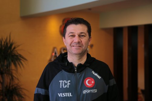Turkish Gymnastics Federation (TGF) President Suat Çelen poses for a photo after an interview with Anadolu Agency (AA) after the conclusion of the Pilates Development Seminar, Antalya, Türkiye, Dec. 14, 2025. (AA Photo)