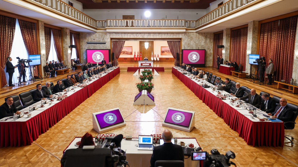 A session of the parliamentary committee for the terror-free Türkiye plan, Ankara, Türkiye, Dec. 24, 2025. (AA Photo)