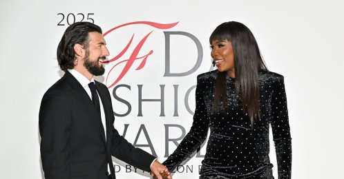 Andrea Preti (L) and Venus Williams attend the CFDA Fashion Awards, hosted by The Council of Fashion Designers of America, at The American Museum of Natural History, New York, U.S., Nov. 3, 2025. (AP Photo)