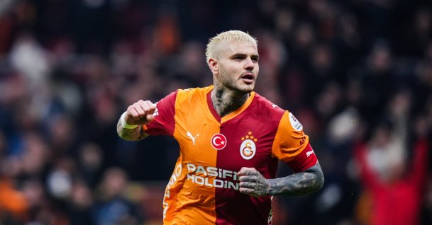 Galatasaray's Mauro Icardi celebrates during the Süper Lig match against Kasımpaşa at RAMS Park, Istanbul, Türkiye, Dec. 20, 2025. (AA Photo)