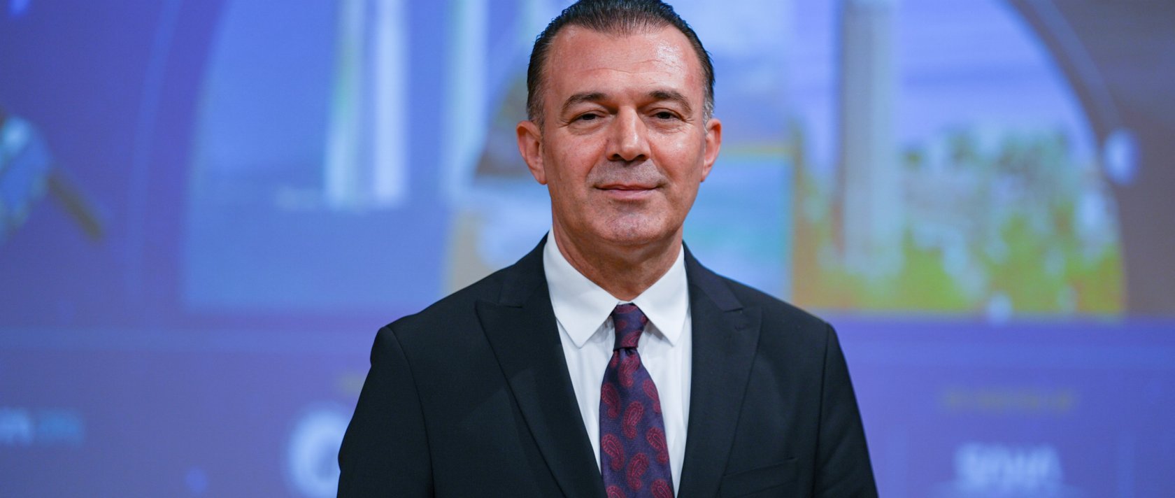 Yusuf Kıraç, chair of the Turkish Space Agency (TUA), poses during an interview, Ankara, Türkiye, Dec. 24, 2025. (AA Photo)