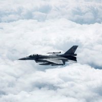 A Polish Air Force F-16 fighter jet flies during a media day, July 4, 2023. (Reuters Photo)