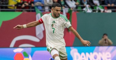 Algeria's Riyad Mahrez in action during the CAF Africa Cup of Nations 2025 group stage match against Sudan, Rabat, Morocco, Dec. 24, 2025. (EPA Photo)