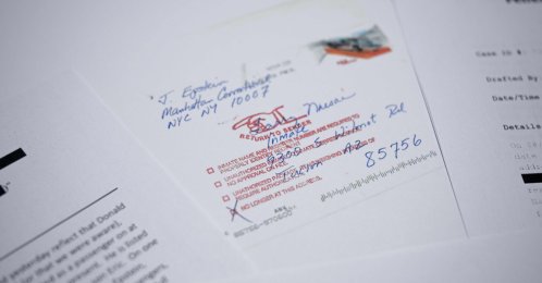 This photo illustration shows a new batch of files released Tuesday by the U.S. government in relation to the notorious late sex offender Jeffrey Epstein, Washington, D.C., Dec. 23, 2025. (AFP Photo) 