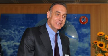 Turkish Football Federation vice president Lütfi Arıboğan arrives at UEFA’s headquarters to meet with UEFA officials over the match-fixing investigation, Nyon, Switzerland, July 18, 2011. (AA Photo)